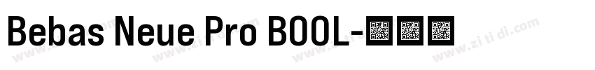 Bebas Neue Pro BOOL字体转换